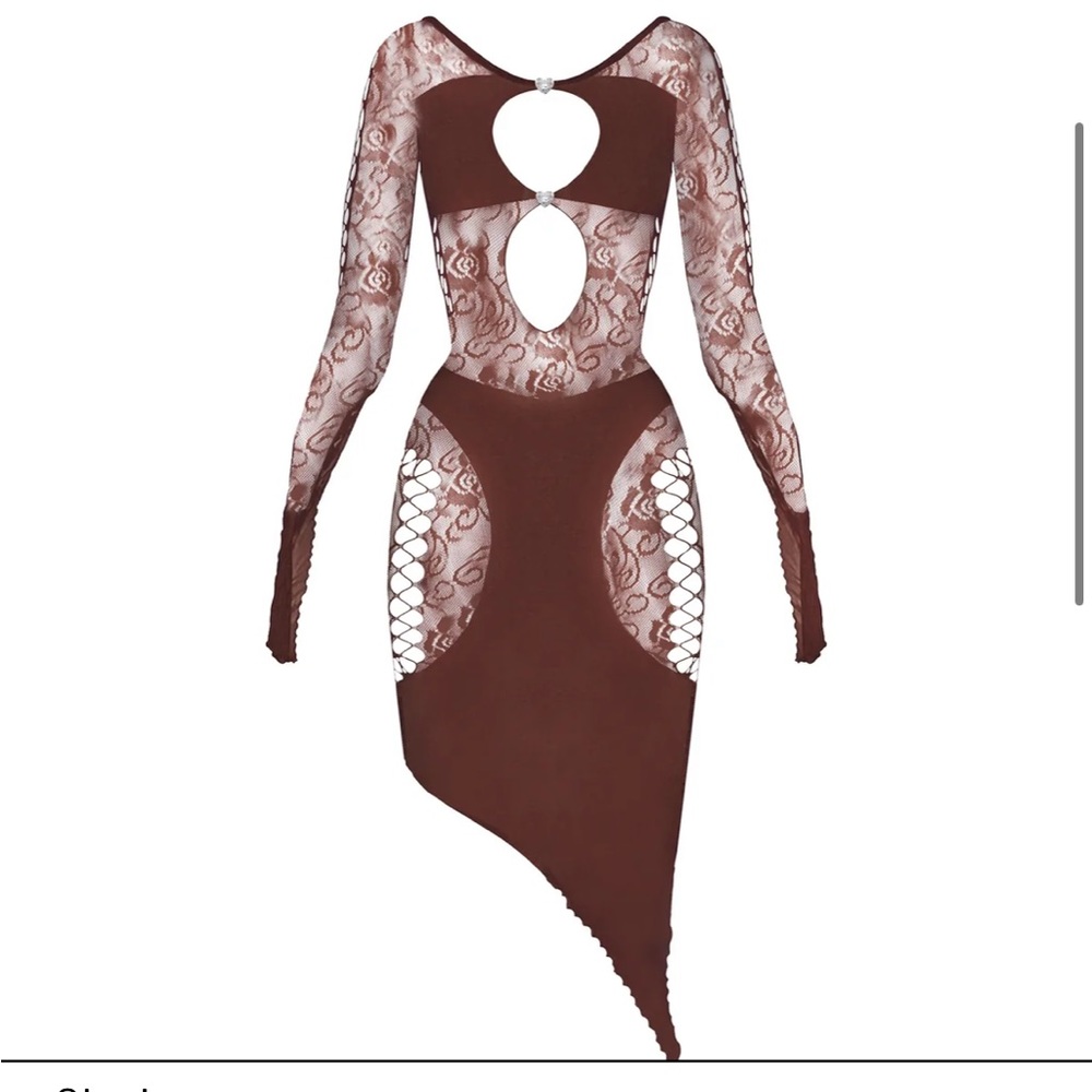 Brown poster girl dress